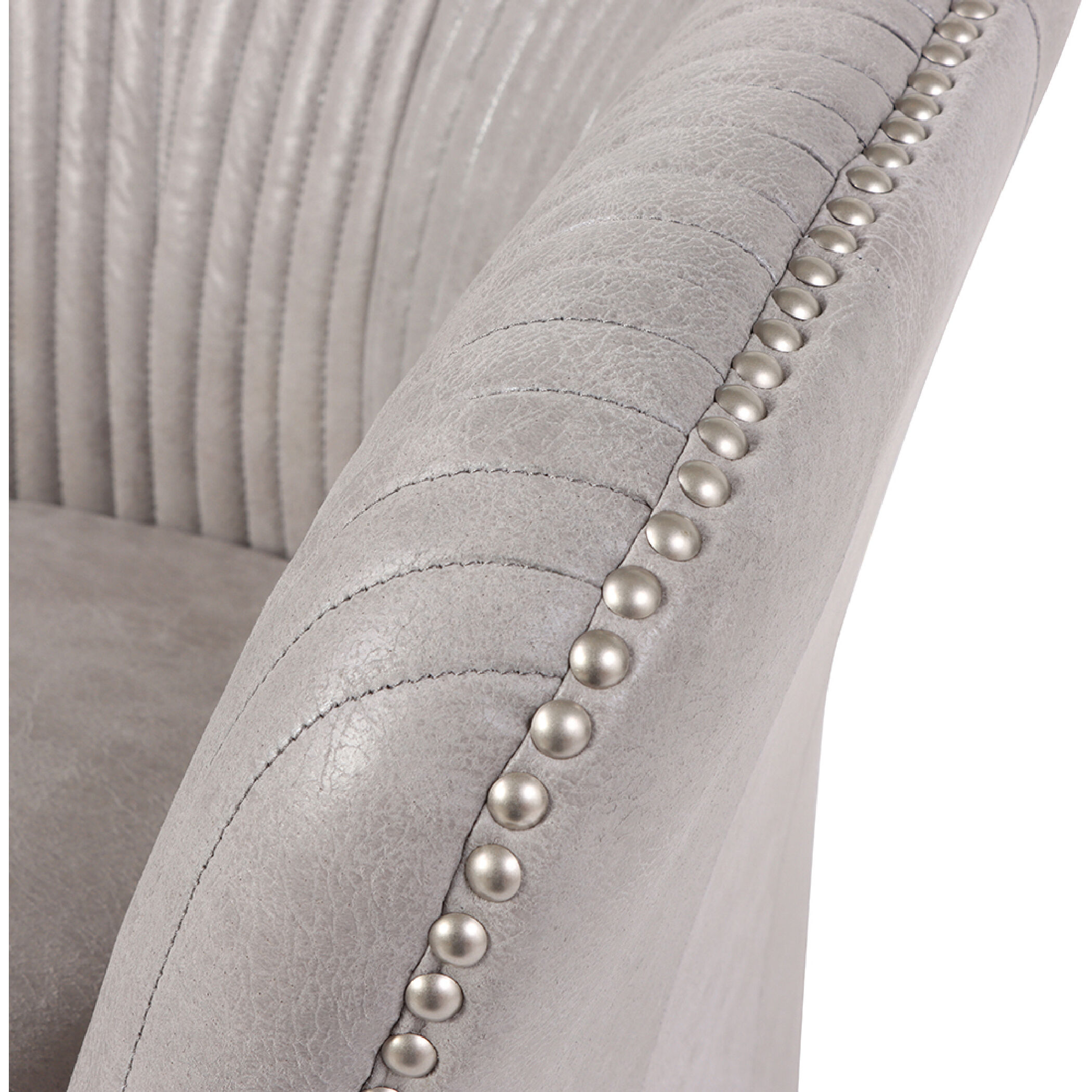 Carina Grey and Natural Accent Chair