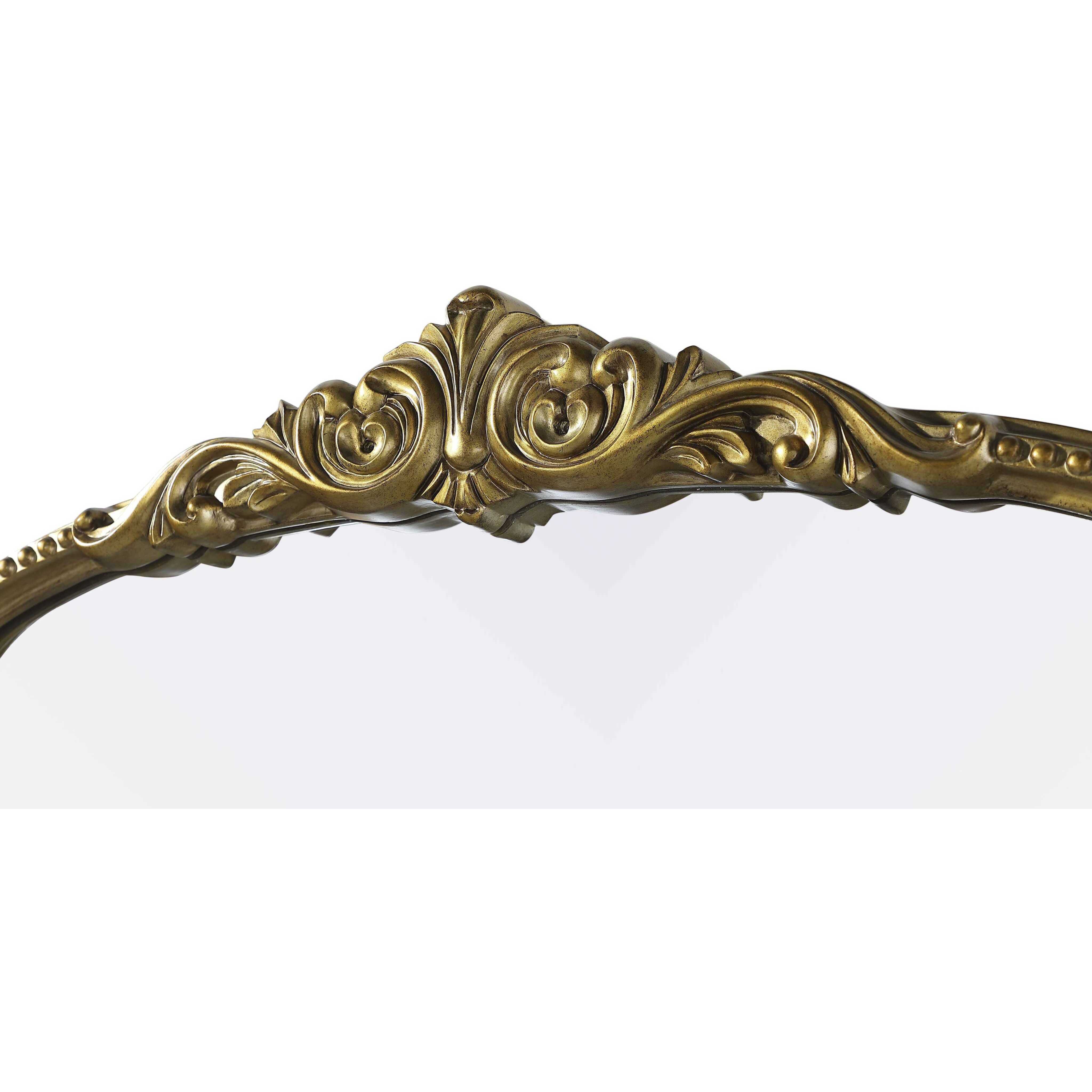 Naomi 42 X 33 inch Antique Brass Mirror