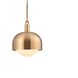 Forked LED 13.39 inch Brass Pendant Ceiling Light