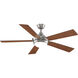 Celano V2 52 inch Brushed Nickel with Cherry/Dark Walnut Blades Fan-Uni