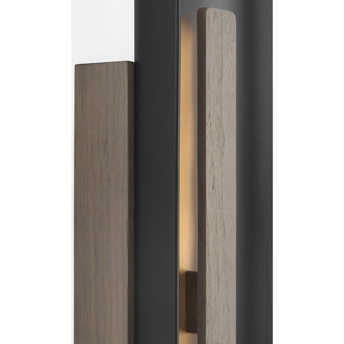 Anne-Marie Barton Remi Sconce Wall Light in Matte Carbon and Warm Walnut