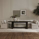 Fable Beige Slipcover Dining Banquette, U-Shape