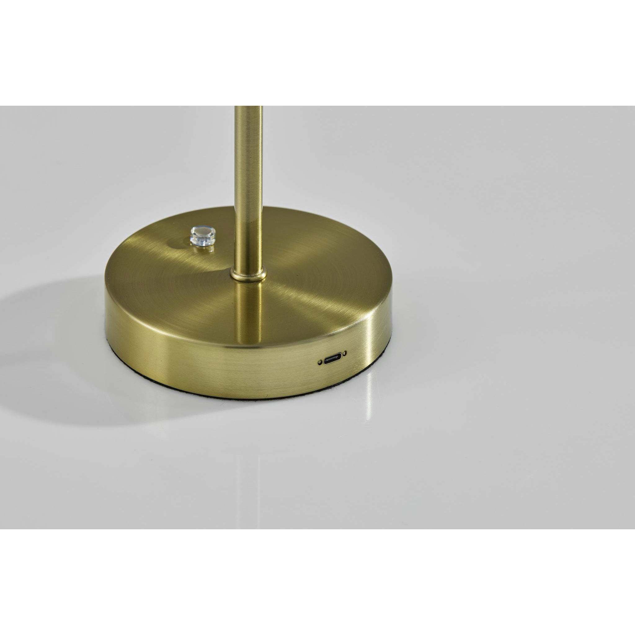 Tommy 15 inch 2.00 watt Antique Brass LED Cordless Table Lamp Portable Light