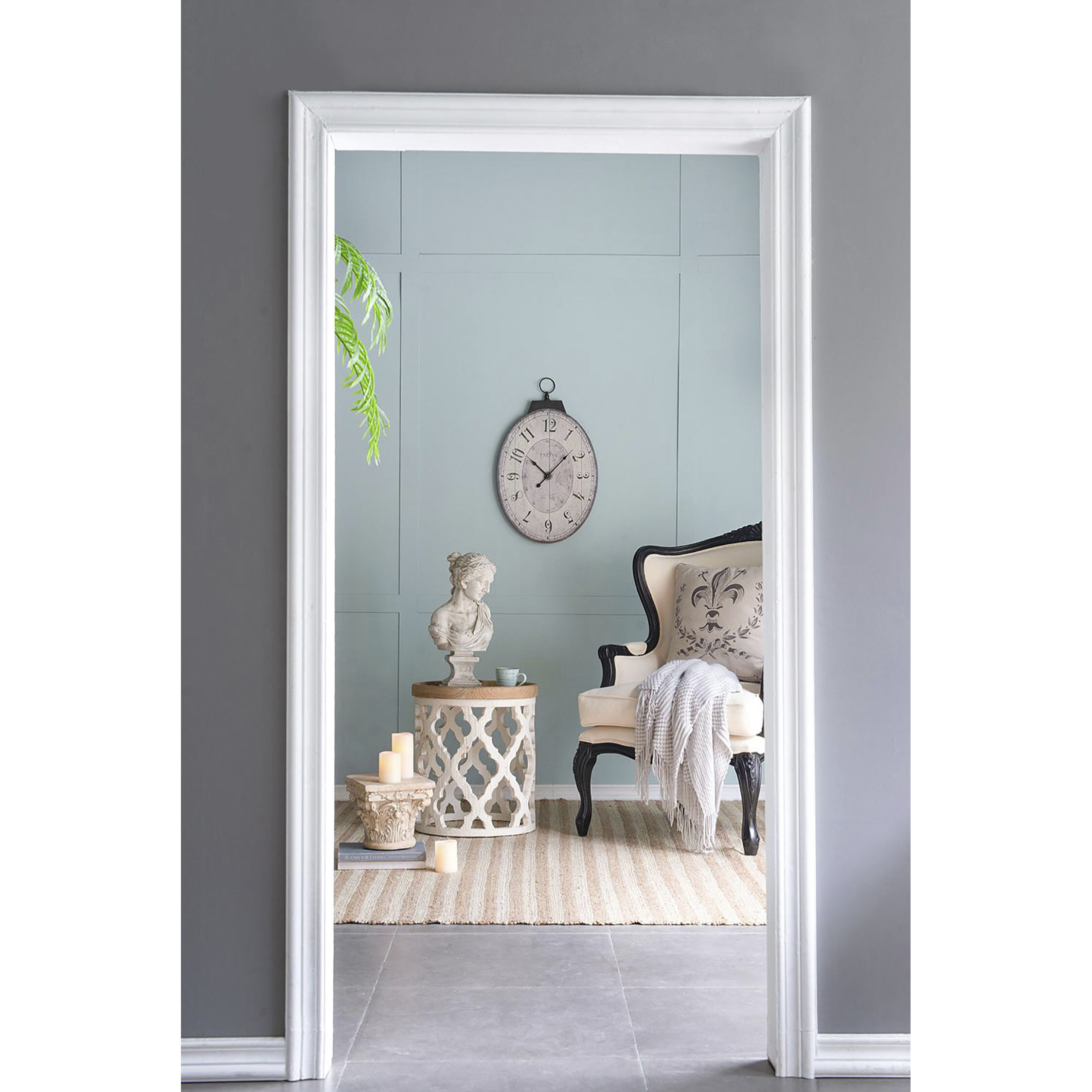 Thaddeus 29 X 17.7 inch Wall Clock