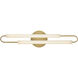 Eos LED 25 inch Lacquered Brass Bath Light Wall Light
