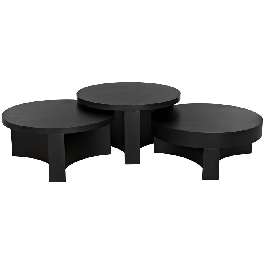 Steward 36 X 36 inch Matte Black Coffee Table, C