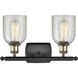 Ballston Caledonia LED 16 inch Black Antique Brass Bath Vanity Light Wall Light in Mica Glass, Ballston