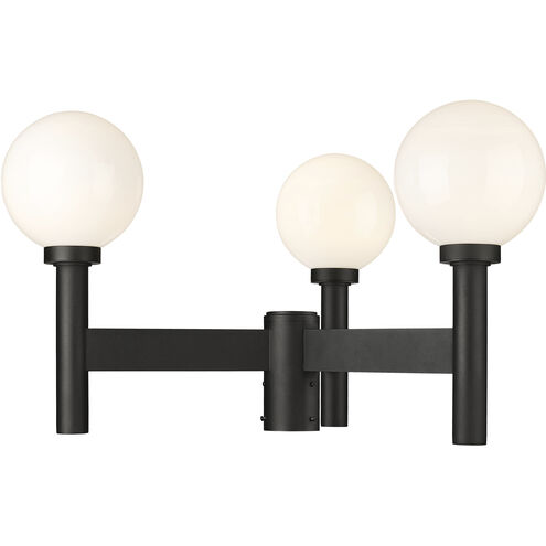 Laurent 3 Light 30 inch Black Outdoor Post Mount Fixture