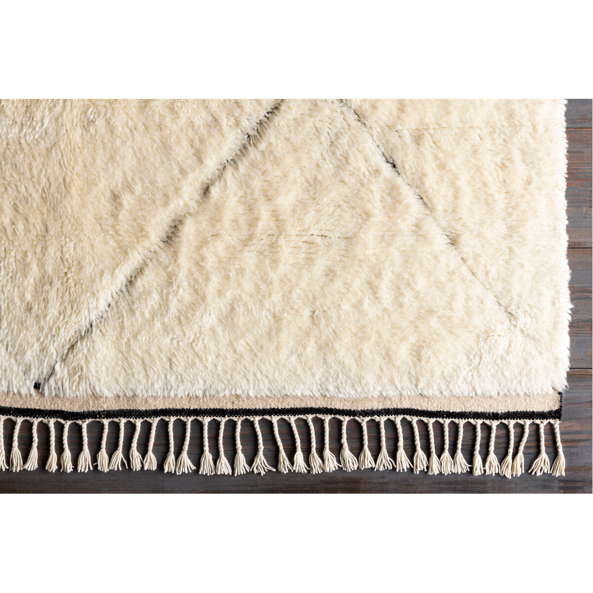 Sahara 120 X 96 inch Cream Rug in 8 x 10, Rectangle