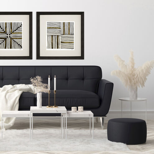 Gold Zulu Brown and Beige and Metallic and Neutral Framed Art