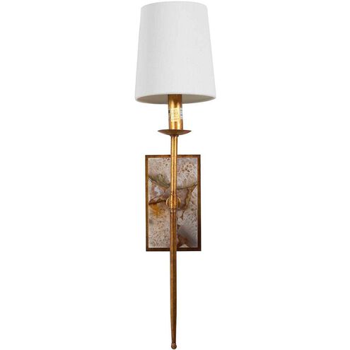 Garnet Sconce Wall Light in Gilded Gold