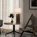 Laurel 30 inch 9 watt Dark Walnut and Weathered Brass Table Lamp Portable Light