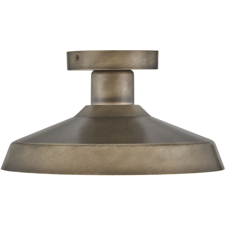Forge 1 Light 12 inch Burnished Bronze Outdoor Ceiling, Coastal Elements