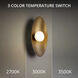 Glamour Wall Sconce Wall Light in 2700K, Aged Brass, dweLED