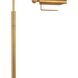 Raven 69.5 inch 25.00 watt Natural Brass Floor Lamp Portable Light