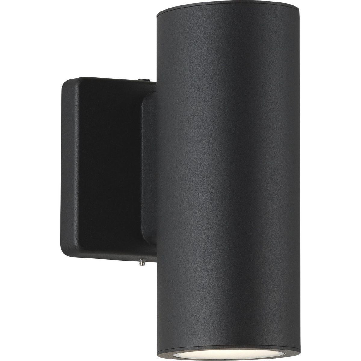 Cylinders LED 8.25 inch Black Outdoor Wall Mount Up/Down Cylinder, Progress LED
