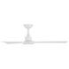 Flair 56 inch Matte White Downrod Ceiling Fan
