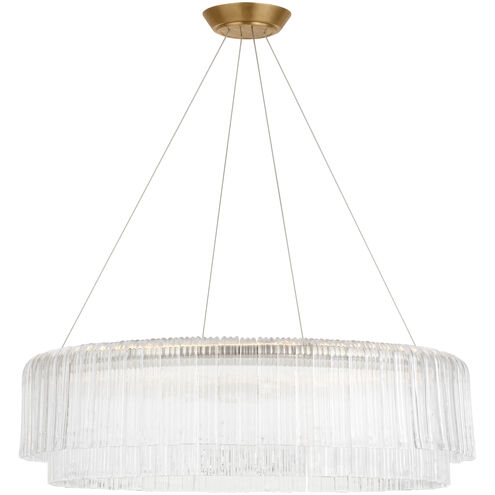 Ian K. Fowler Maderno LED 36.25 inch Hand-Rubbed Antique Brass Chandelier Ceiling Light
