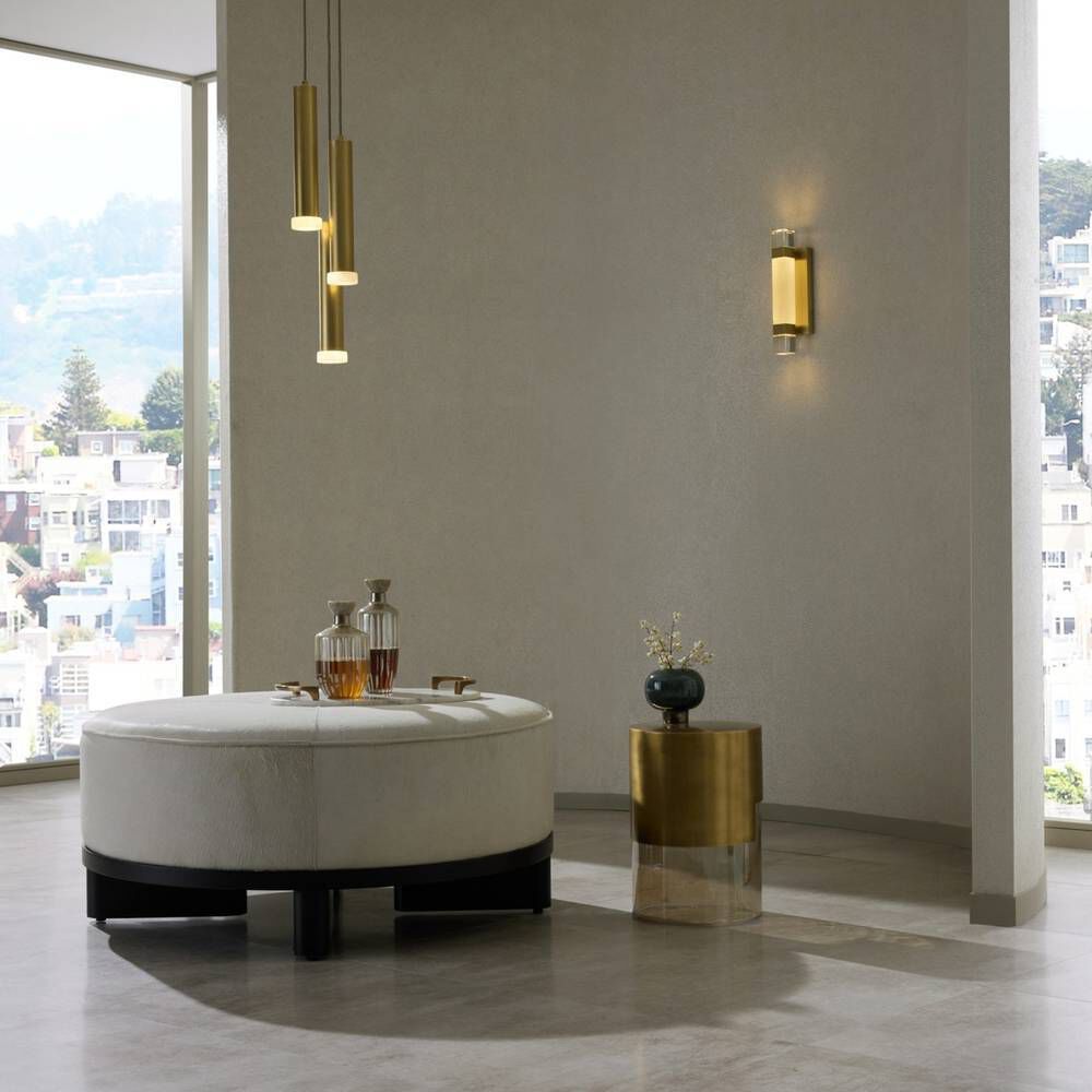 Aurora 20 inch White Ottoman