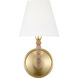 C&M by Chapman & Myers Fiona 1 Light 6.29 inch Gild Wall Sconce Wall Light in LED