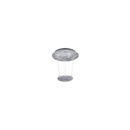 Zenith 1 Light Silver and Chrome Pendant Ceiling Light