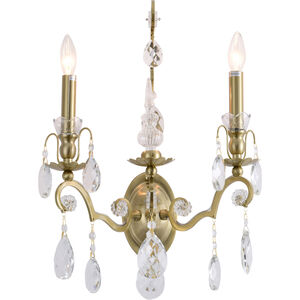 Canada 2 Light 10 inch Brass Wall Sconce Wall Light