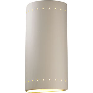 Ambiance Cylinder LED 21 inch Antique Copper Outdoor Wall Sconce in 2000 Lm LED, Really Big