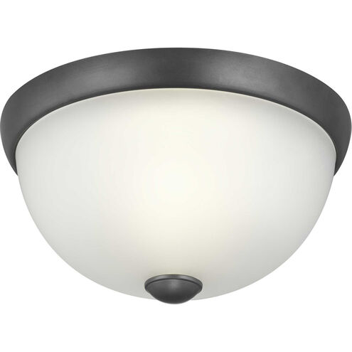 Glass Domes 1 Light 11 inch Graphite Flush Mount Ceiling Light