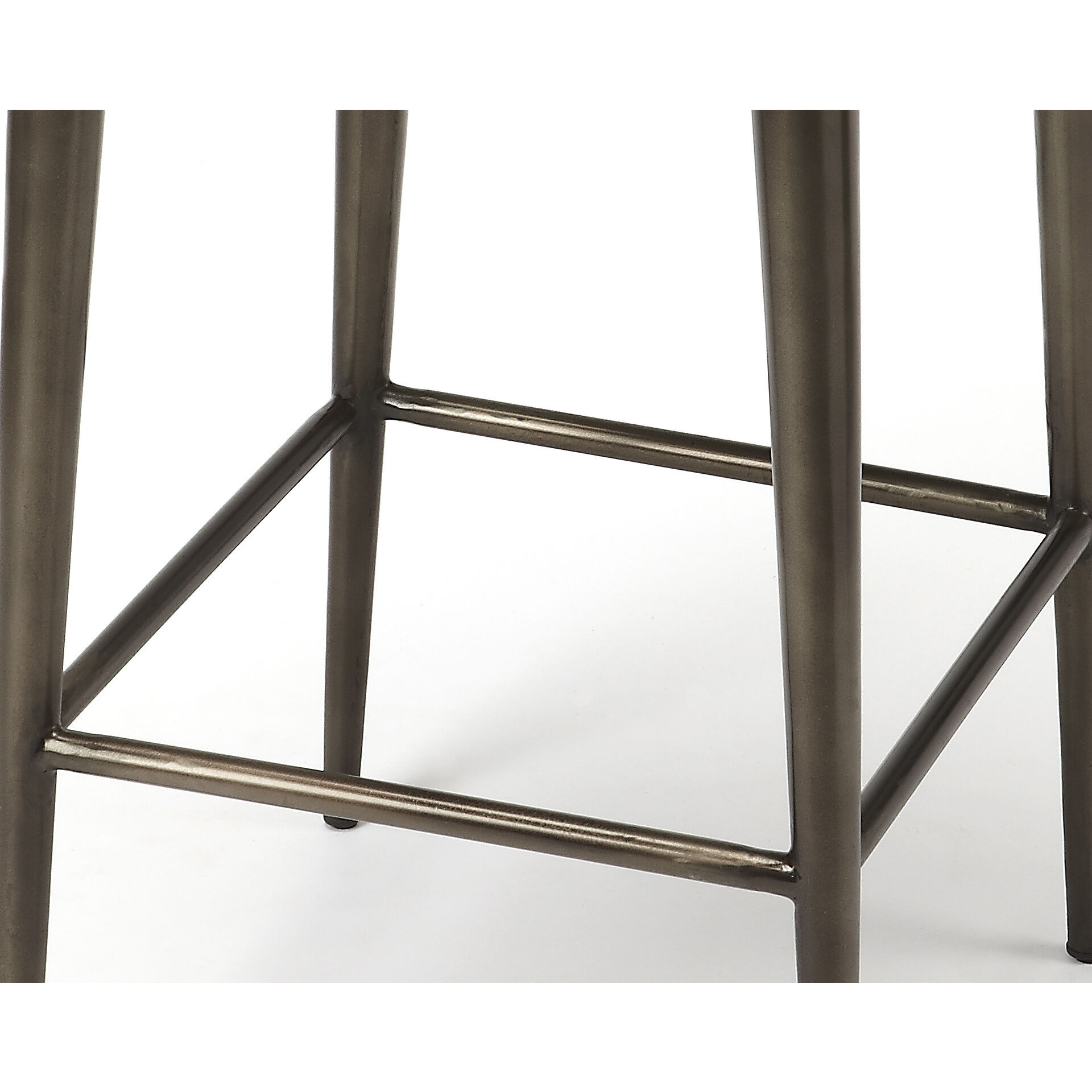 Industrial Chic Maxine Leather 32 inch Brown Leather Barstool