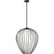 Savanti 1 Light 22 inch Matte Black Pendant Ceiling Light