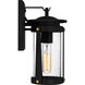 Clifton 1 Light 12 inch Earth Black Outdoor Wall Lantern