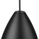 Kayman 1 Light 15 inch Matte Black Pendant Ceiling Light