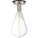 Restoration Aurora LED 6.5 inch Brushed Satin Nickel Flush Mount Ceiling Light