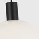 Drew & Jonathan Colewood 1 Light 20 inch Midnight Black Pendant Ceiling Light, Large