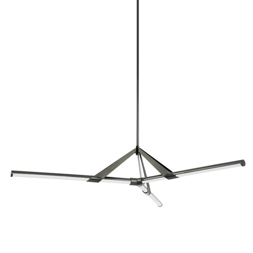 Jonas LED 62.25 inch Black Nickel Chandelier Ceiling Light