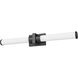 Idris LED 32.5 inch Matte Black Bathroom Vanity Wall Light