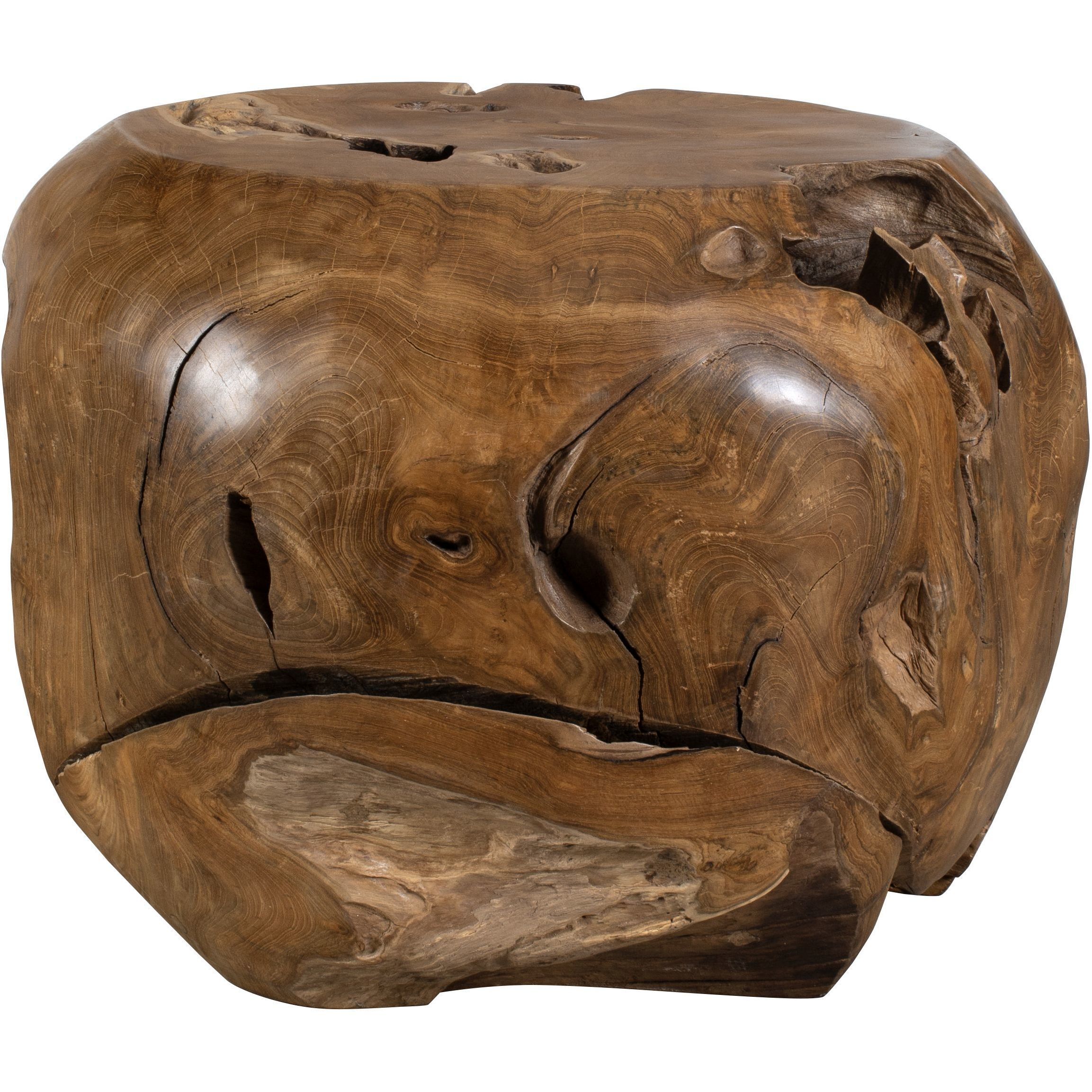 Sola 24.5 X 17.5 inch Natural Teak Outdoor Side Table