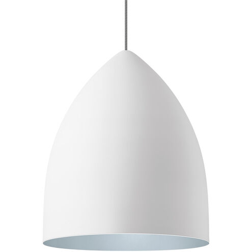 Signal Grande LED 17 inch Rubberized White/Blue Pendant Ceiling Light in LED 90 CRI 2700K, Grande