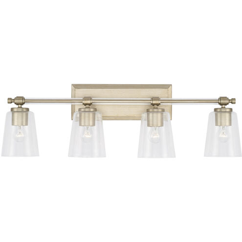 Breigh 4 Light 32 inch Brushed Champagne Vanity Light Wall Light