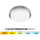 Lithium LED 15.85 inch Brushed Nickel Flush Mount Ceiling Light, WAC Limited