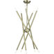 Soho 10 Light 28 inch Antique Brass Chandelier Ceiling Light
