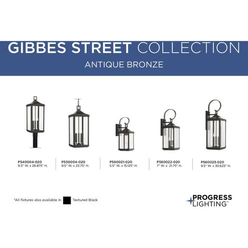 Gibbes Street 3 Light 31 inch Antique Bronze Outdoor Wall Lantern, Large, Design Series