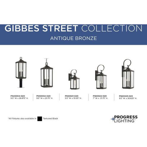 Gibbes Street 2 Light 22 inch Antique Bronze Outdoor Wall Lantern, Medium, Design Series