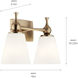Cosabella 2 Light 15 inch Champagne Bronze Bath Vanity Light Wall Light