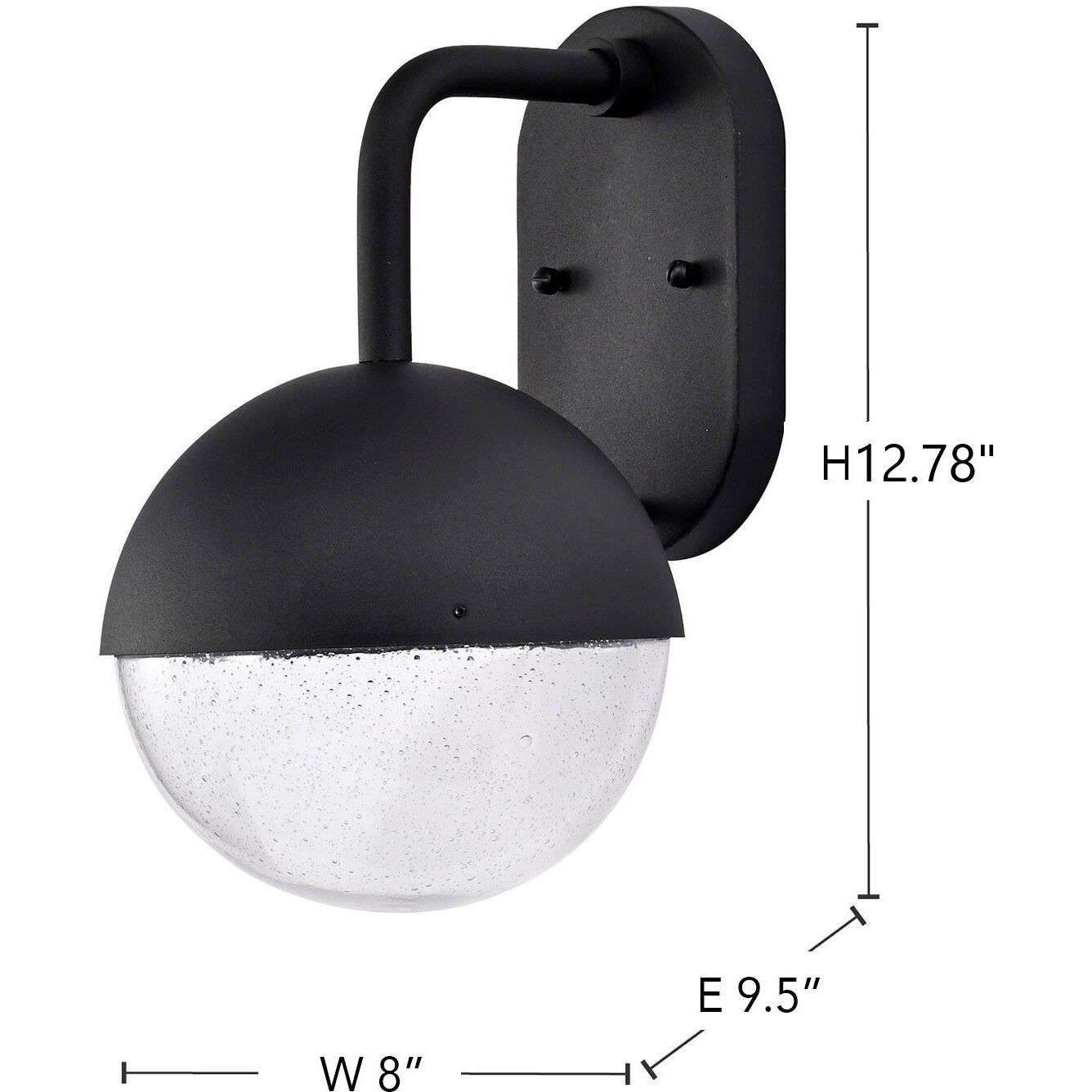 Atmosphere LED 14 inch Matte Black Outdoor Wall Sconce