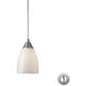 Key West 1 Light 5 inch Satin Nickel Mini Pendant Ceiling Light