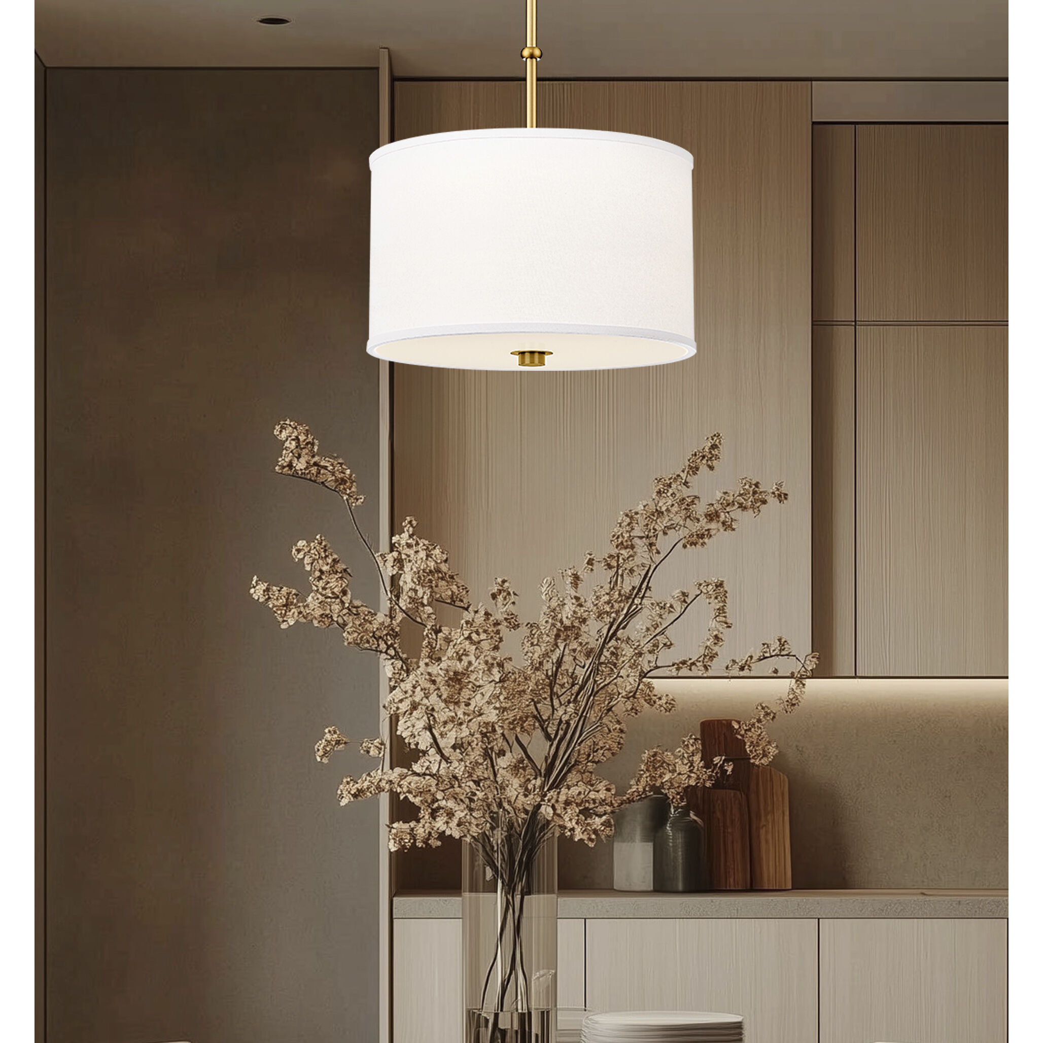 Linden Pendant Ceiling Light in Modern Gold