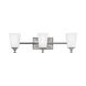 Baldwin 3 Light 23.5 inch Antique Nickel Bath Light Wall Light