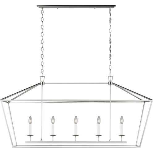 C&M by Chapman & Myers Dianna 5 Light 16.88 inch Brushed Nickel Chandelier Ceiling Light