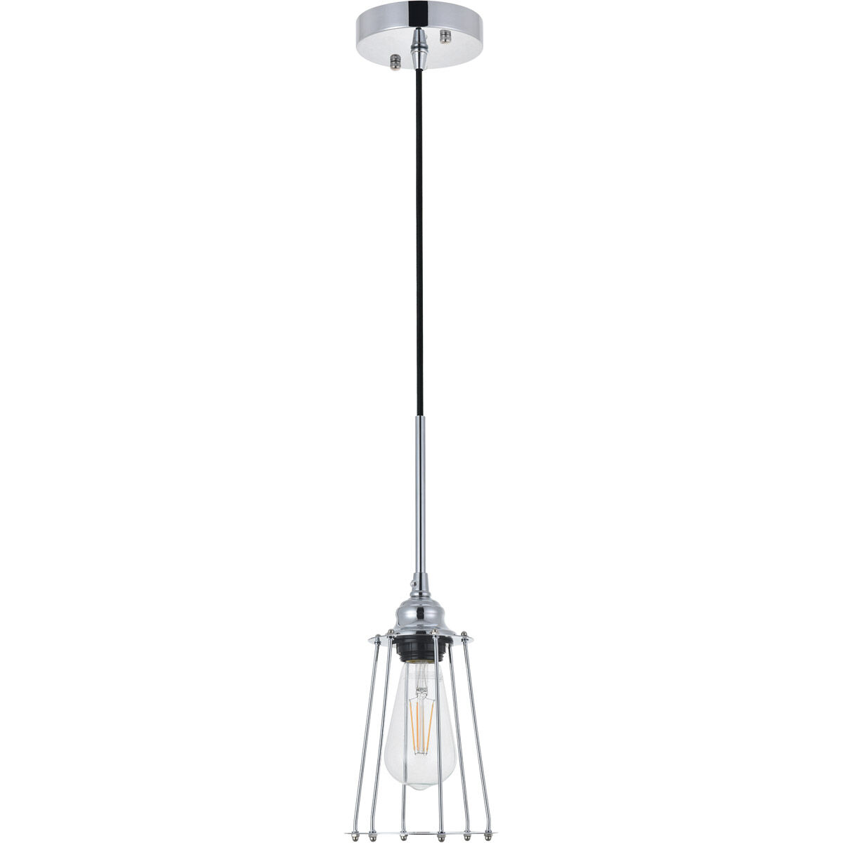Auspice 1 Light 5.3 inch Chrome Pendant Ceiling Light